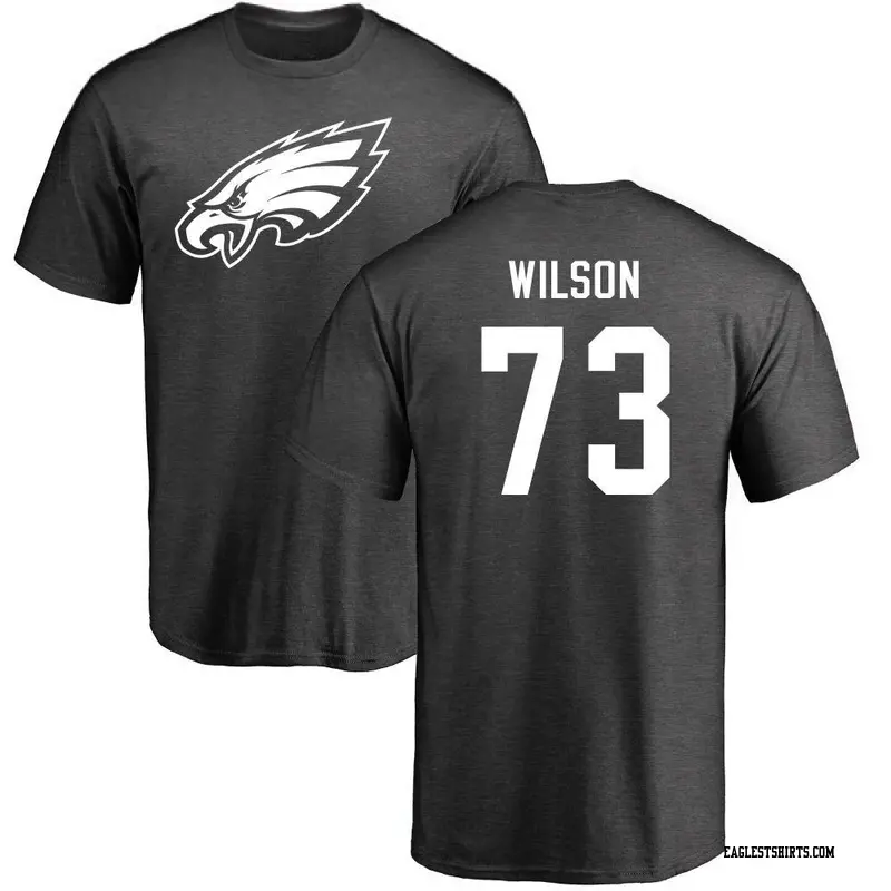 Men's Philadelphia Eagles ＃73 Marvin Wilson Ash One Color T-Shirt