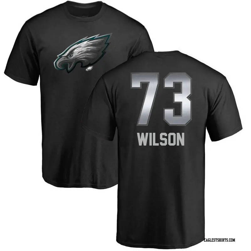 Men's Philadelphia Eagles ＃73 Marvin Wilson Black Midnight Mascot T-Shirt