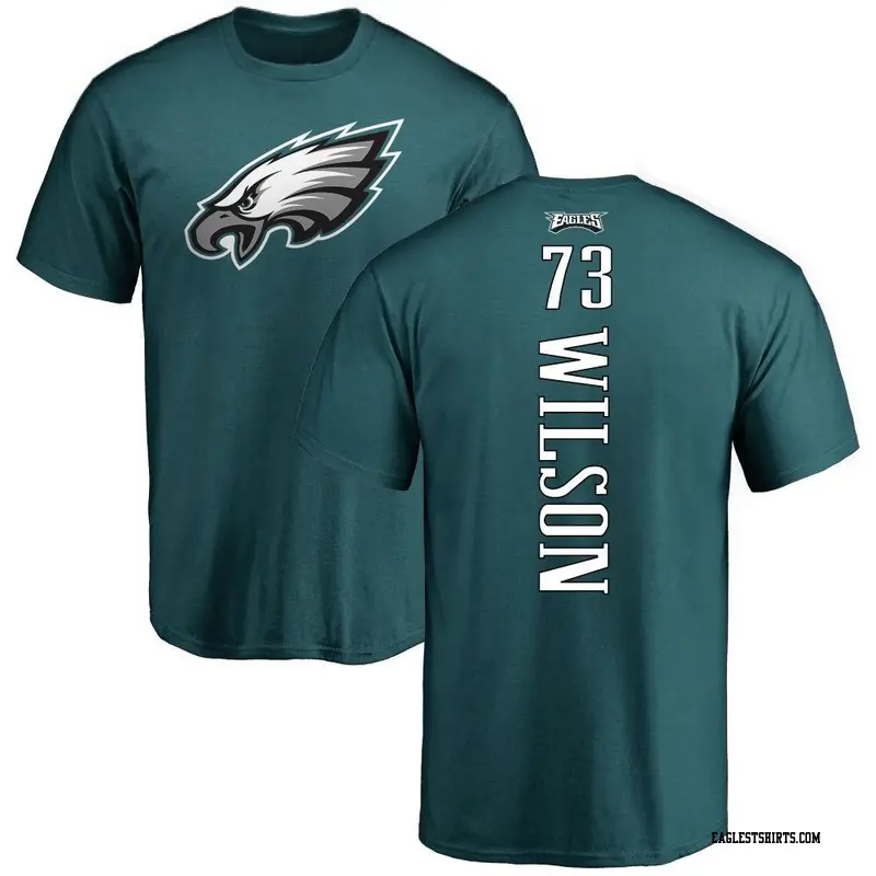 Men's Philadelphia Eagles ＃73 Marvin Wilson Green Backer T-Shirt